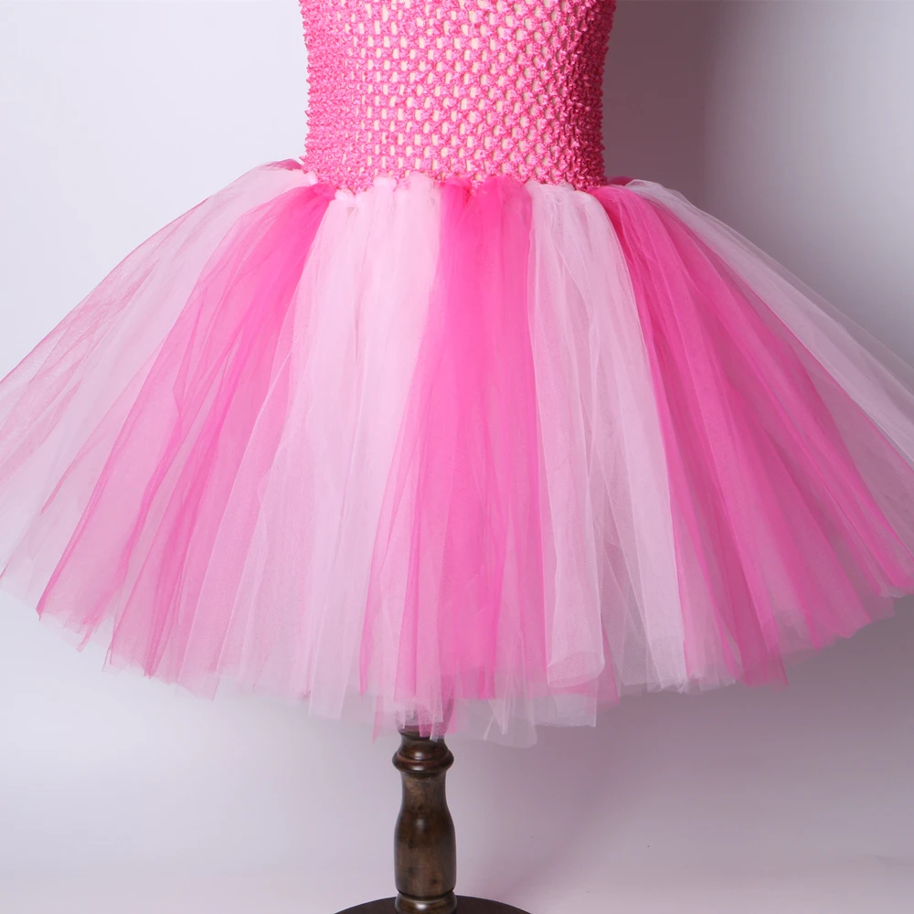 Платье-пачка в стиле пони Пинки Пай розовые Детские платья-пачки на день рождения