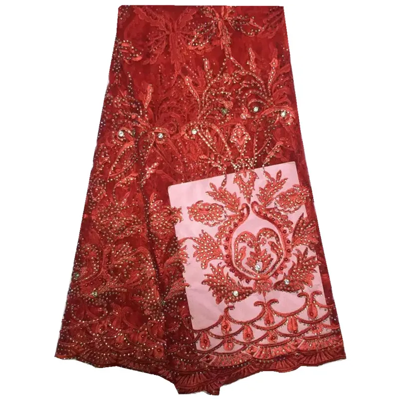 2017 Высокое Качество Нигерийский Французский Кружева Африки Кружевной Ткани Для