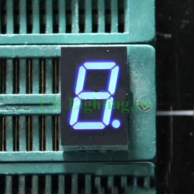 Синий 7 сегментный светодиодный дисплей 0 5 дюйма 1 бит цифровая трубка общий катод