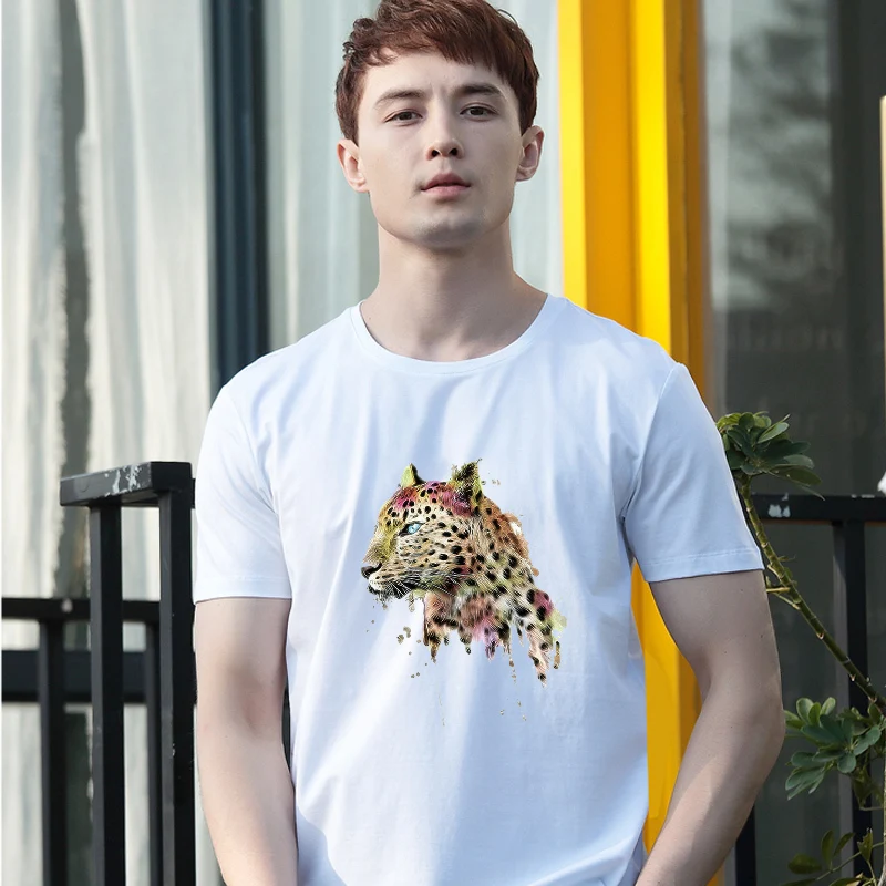 Pulaqi панк нашивки с леопардом для утюга на наклейки животных уровень моющиеся