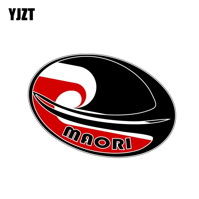 

YJZT 12.2CM*8CM Creative Maori Country Map Rugby Sport Decal Helmet Reflective Car Window Car Sticker 6-2076