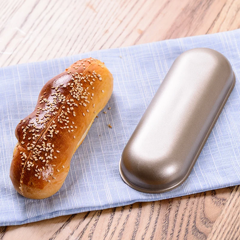 Bakerdream 7 5 дюймов углеродистая сталь булочка для хот догов антипригарная сковорода