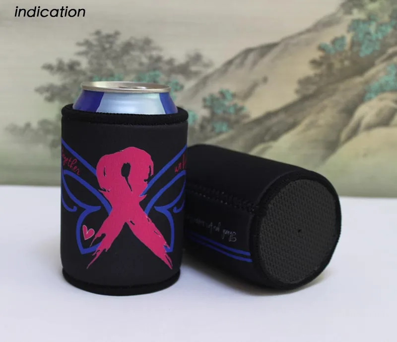 500 шт./лот сублимационный неопреновый охладитель банок держатель с логотипом под
