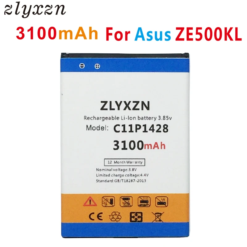 Аккумулятор ZLYXZN C11P1428 3100 мАч для Asus Zenfone 2 Zenfone2 Laser ZE500KL ZE500KG | Мобильные телефоны и