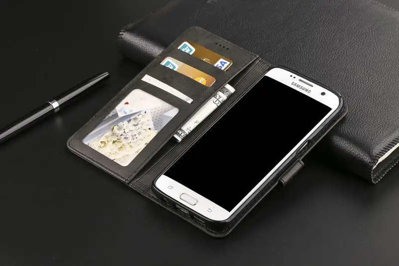 Роскошный чехол-кошелек для samsung Galaxy S7 S7 Edge, чехол, кожаный флип-чехол для телефона samsung Galaxy S7 Edge, чехол для мобильного телефона