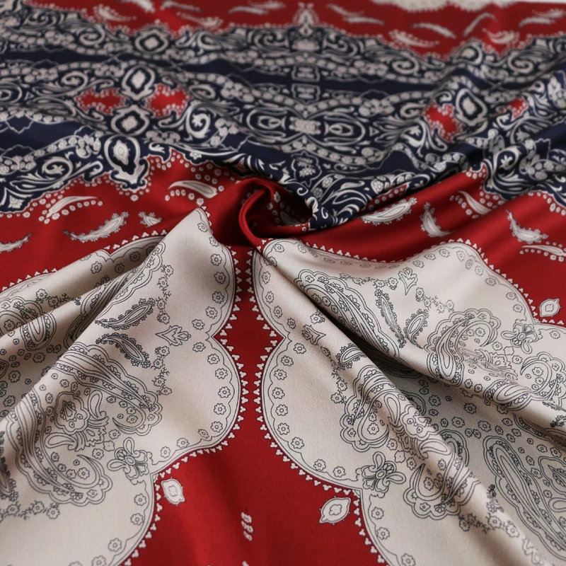 Китайский лоскутный шитье материал стрейч Атлас креп мягкая ткань для платья