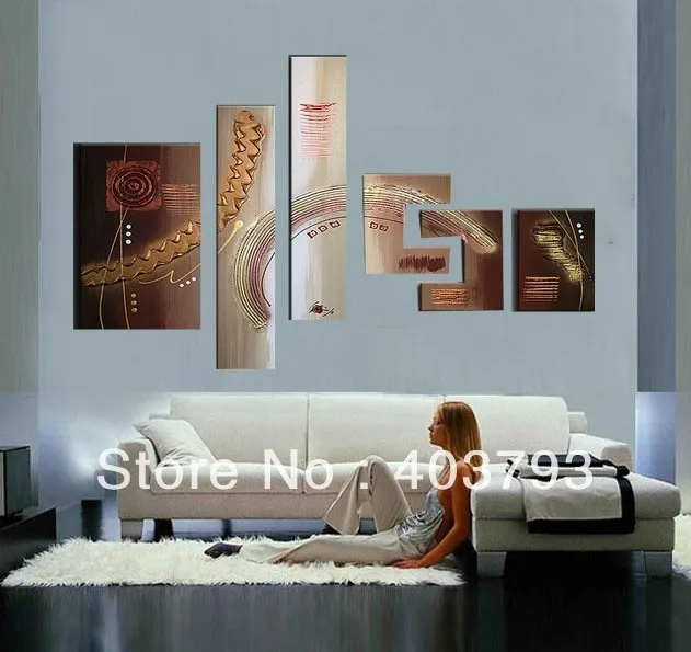 Современная Абстрактная масляная живопись на холсте огромное настенное