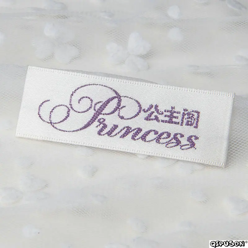 DH004 custom logo brand name woven clothing labels tags customized clothes garment etiquetas main label tag for | Дом и сад