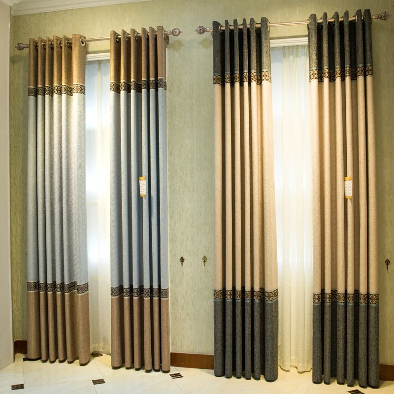 Плотные ветрозащитные шторы с бесплатной доставкой! 2 цвета синели современные в