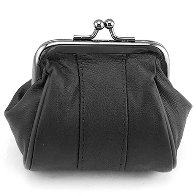 01Black BELLO TUTTI, натуральная кожа, кошелек для монет, женские кошельки для монет, металл, Farme, маленький кошелек для мелочи, мини кошелек для монет, женская сумка - Цвет: 01Black