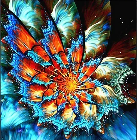 5D алмазная живопись сделай сам цветы пансии полная круглая Алмазная вышивка