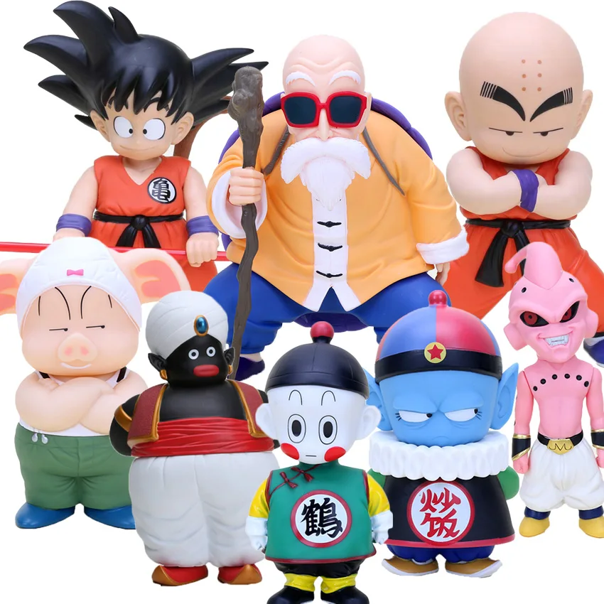 Dragon Ball Z фигурка Сон Гоку криллин Мастер Роши Улун Chiaotzu плов Буу мистер Попо фигурка игрушки модель куклы