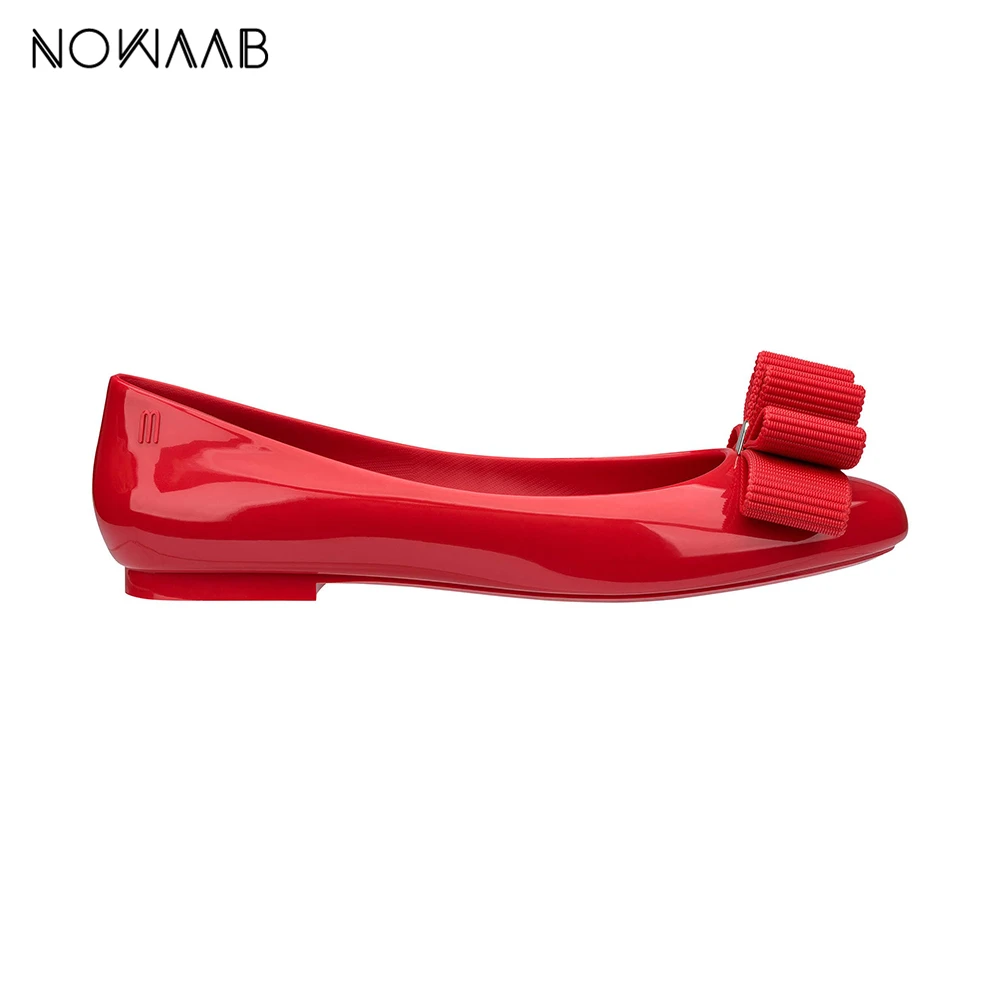 Женские прозрачные сандалии Melissa летние открытые с бантом дышащая женская обувь