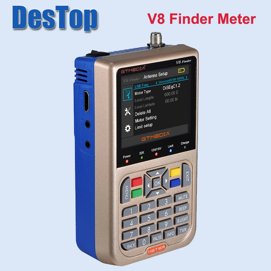 1 шт. Новый GTmedia V8 Finder метр Цифровой спутниковый HD DVB-S2/S2X H.265 разрешение 3 5