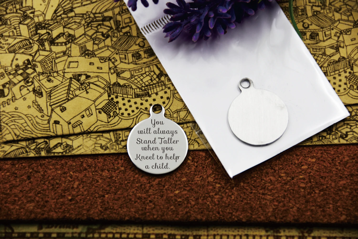 Подвески из нержавеющей стали 10 шт. подарок учителю на День учителя серия 2