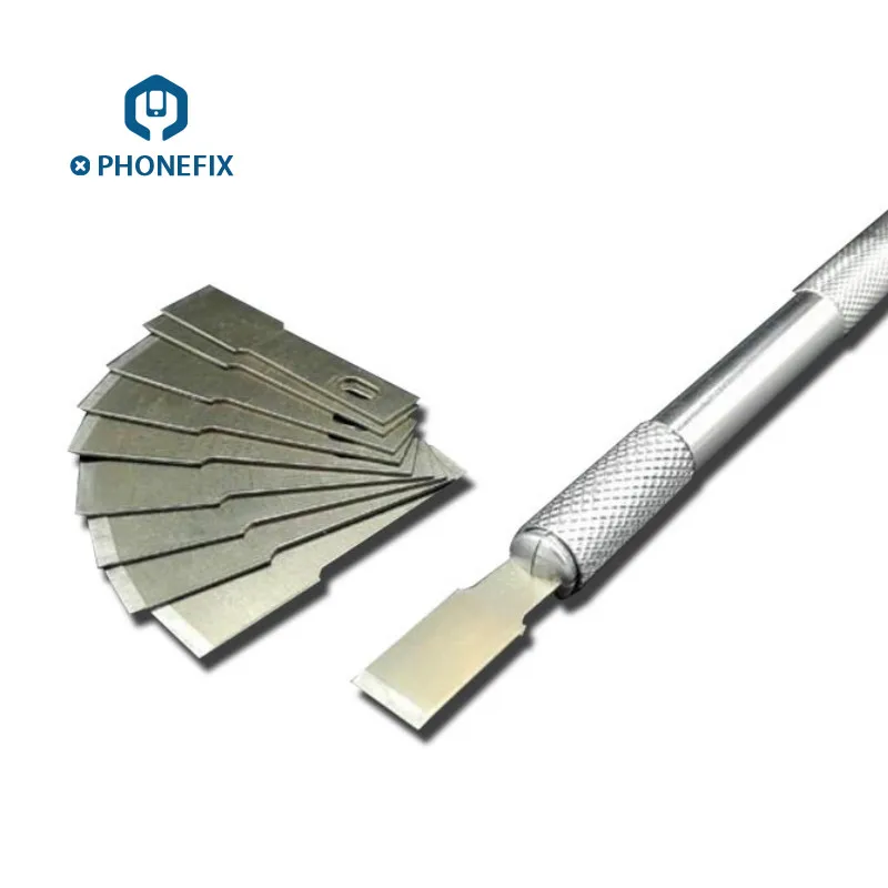 PHONEFIX набор клеевых ножей плоских металлических лезвий для удаления с УФ клеем