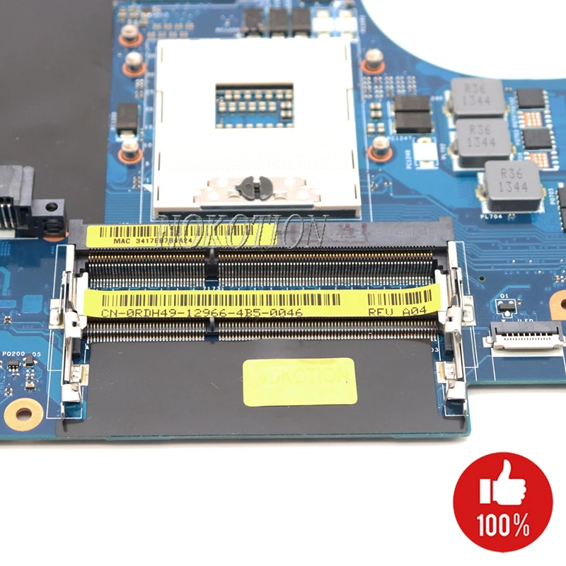 NOKOTION CN-0RDH49 0RDH49 RDH49 для Dell Vostro 3560 V356 Материнская плата ноутбука QCL00 LA-8241P материнская плата HM76 HD7600M 1 Гб