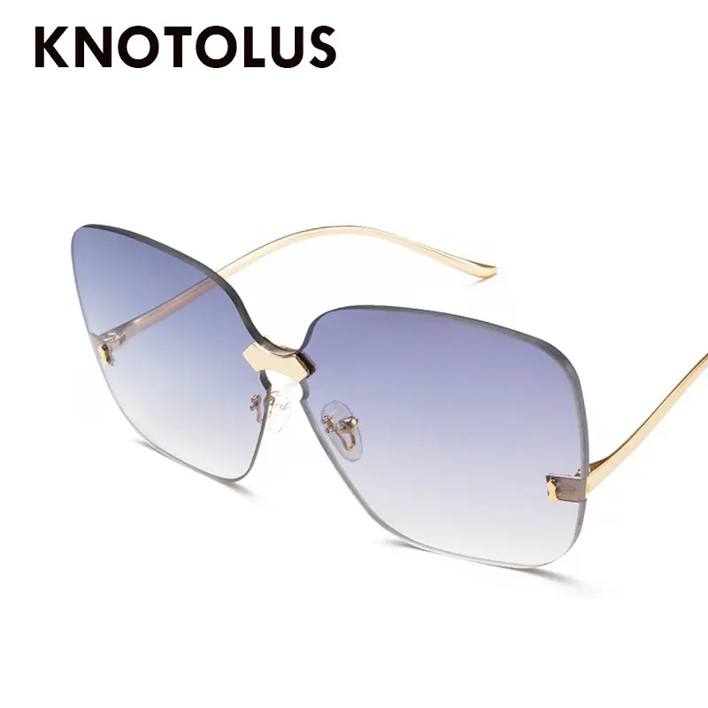 Knotolus Ретро Квадратные Солнцезащитные очки для женщин фирменный дизайн без