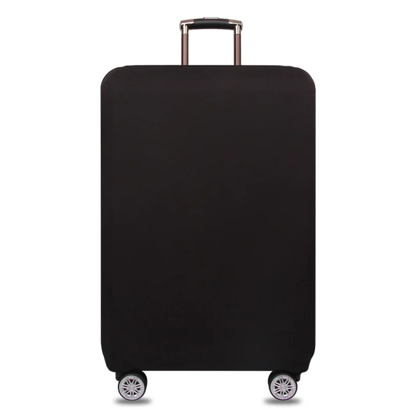 black Luggage Cover Эластичный чехол для багажа, Защитные чехлы для багажа Suitable18-32 дюймов, чехол для чемодана, пылезащитный чехол, аксессуары для путешествий - Цвет: black Luggage Cover