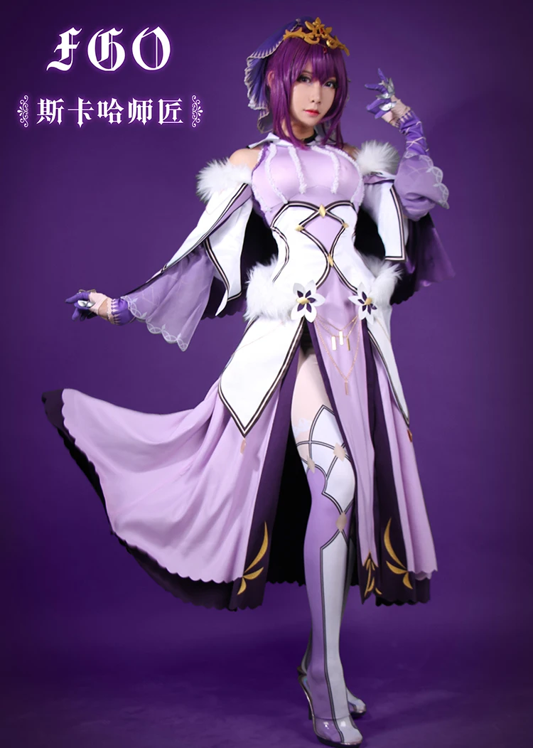 Новинка! Scathach FGO Косплей Fate Grand/заказ Scathach Карнавальный Костюм новогодний карнавальный костюм для девочек платье