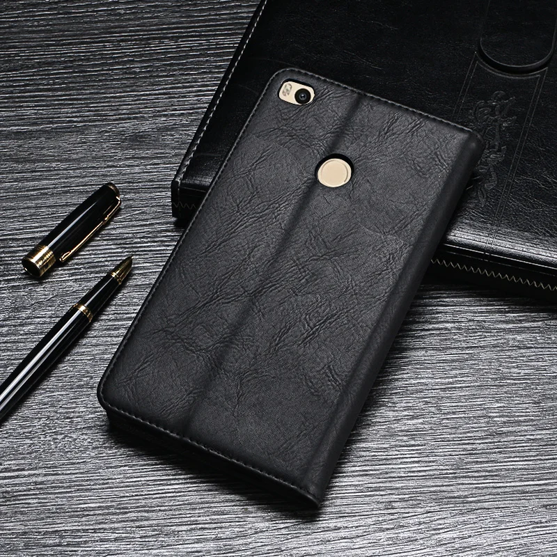 Чехол для Xiaomi Mi Max 2 6,44 дюймов, роскошный винтажный флип-чехол из искусственной кожи, чехол-бумажник для Xiaomi Mi Max2, мягкая задняя крышка