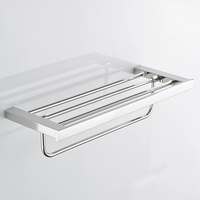 FLG зеркальная полированная стойка для полотенец из нержавеющей стали квадратный