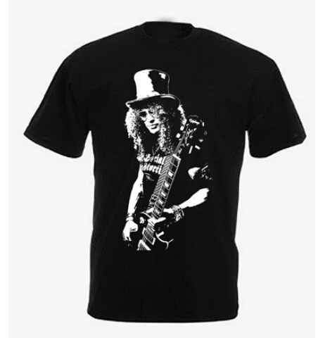 Косая скала Группа Футболка пистолет N Roses мужские короткий рукав дизайн рубашки