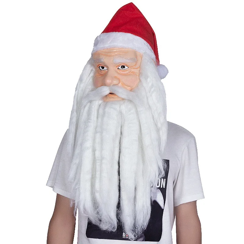 Хэллоуин маска Санта Клауса Красная шапочка косплей сценический костюм