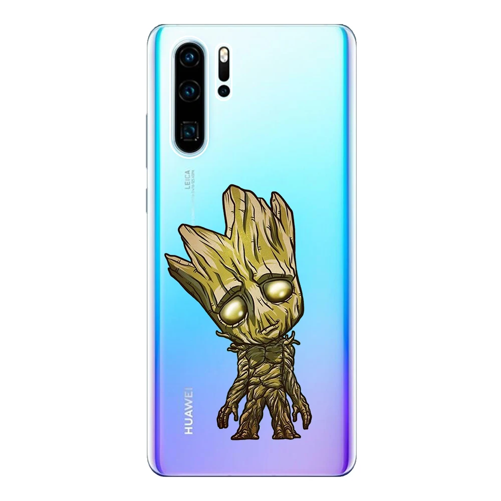 For Huawei P30 Lite Pro Case Cover Soft TPU Silicone Funda Spiderman Iron Man Deadpool Capa Protect Phone Shell |