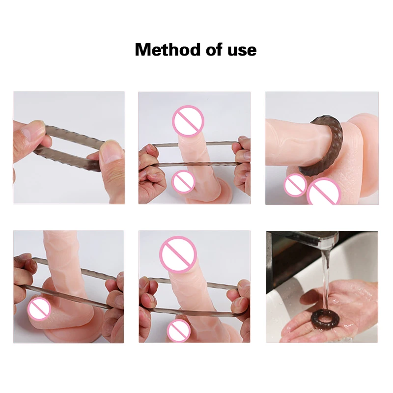 Женское кольцо для пениса Стимулятор клитора многоразовые презервативы|Кольца