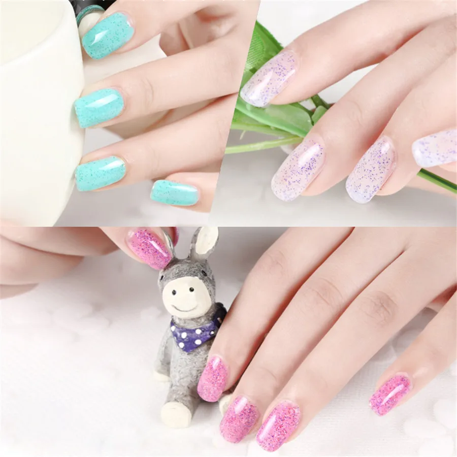 ROSALIND Rose Bottle 7ML Candy Bling D01-24 Gel Nail Polish Art UV LED Soak-Off Varnish Manicure Glue | Красота и здоровье
