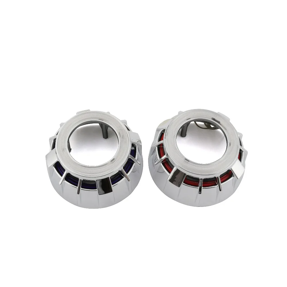 RONAN mini 2,5 двойной ccfl angel eyes Bi-xenon проектор для автомобильных фар объектив белый красный синий h1 h4 h7 модифицированный автомобильный Стайлинг