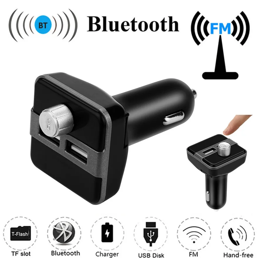 BT20B Bluetooth FM ЖК передатчик беспроводной MP3 TF радио адаптер USB зарядное устройство