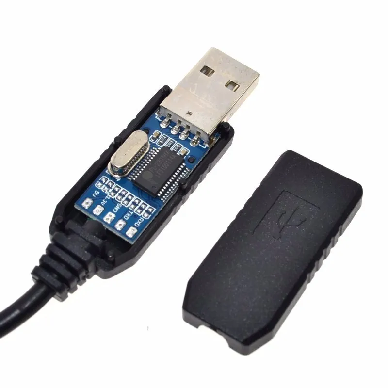 Новый высокое качество 1 шт. PL2303 PL2303HX Авто конвертер USB RS232 ttl UART черный модуль
