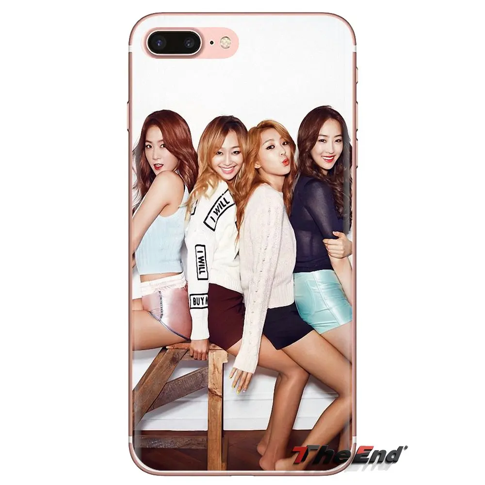 Прозрачные чехлы из ТПУ SISTAR K-pop для девочек постер Tream Samsung Galaxy S3 S4 S5 Mini S6 S7 Edge S8 S9 S10