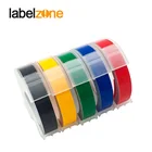 Многоцветная рельефная 3D лента Dymo для этикеток, ручной принтер этикеток 1610 для этикеток Motex E101, лента 9 мм * 3 м