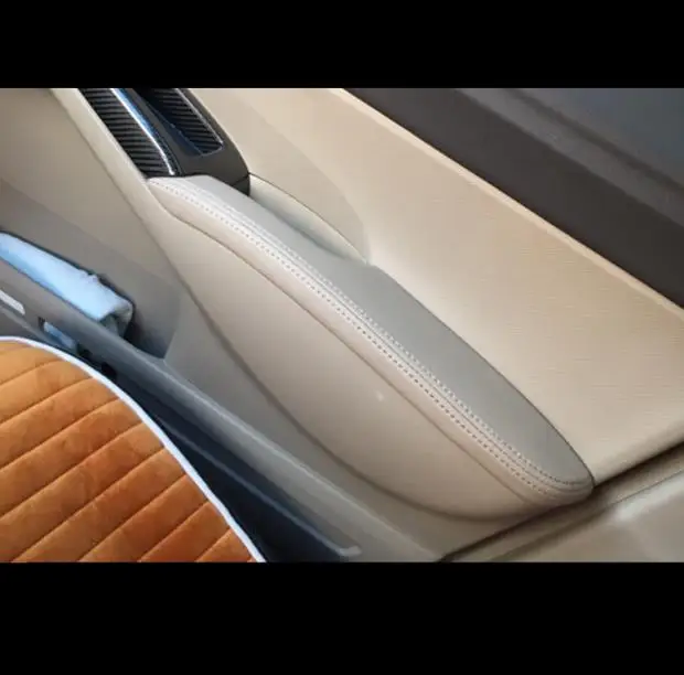 Для Honda Civic 8 2004 2005 2006 2007 -2011 Защитная панель из микрофибры для подлокотника