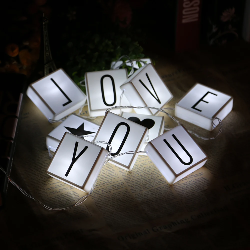 LightMe DIY светодиодный подвесной светильник с надписью 2 цвета ночник 26 букв для