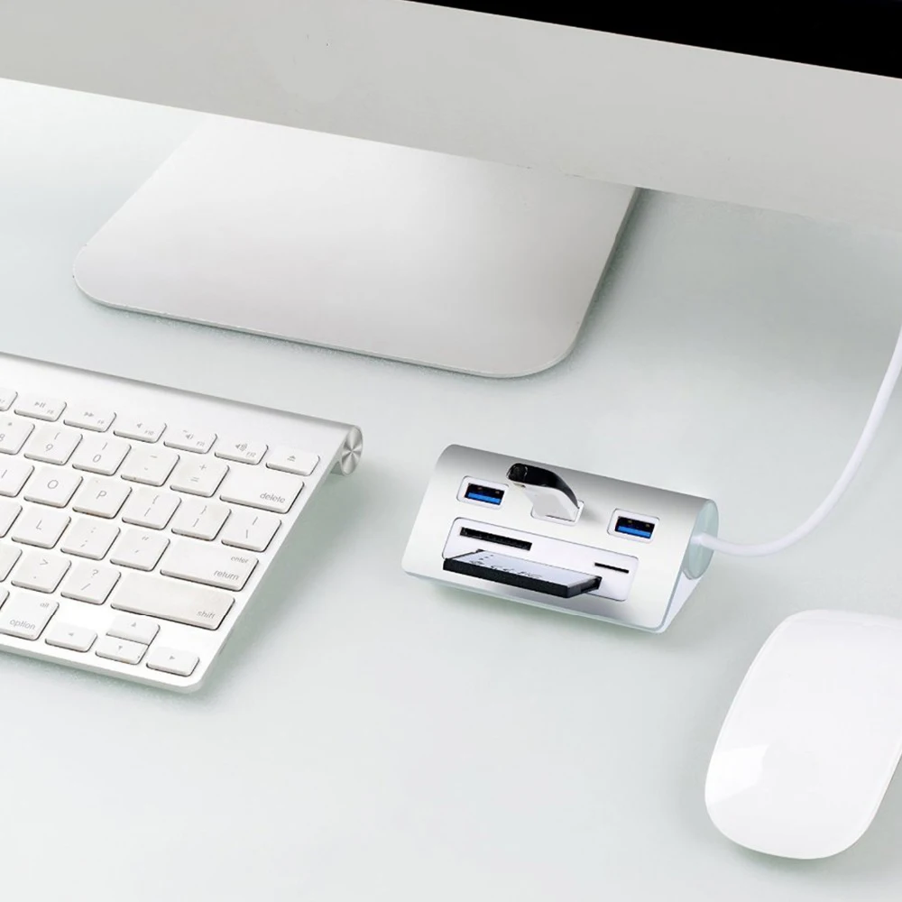 Мульти Функция al 3-Порты USB3.0 концентратор кард-ридер адаптер с SD/TF/CF/карты Функция устройство чтения карт памяти micro sd usb 3,0 кард-ридер
