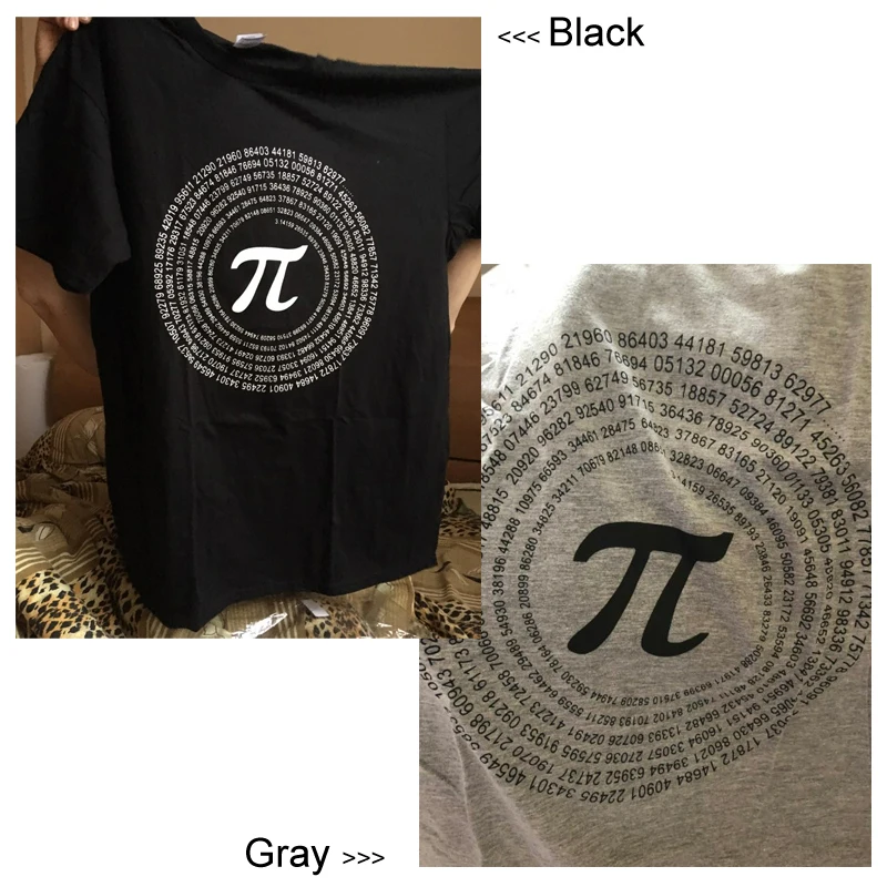 HanHent Новинка Pi Math футболки мужские хлопковые свободные с коротким рукавом