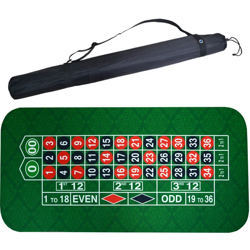 Roulette Большой размер 1,8*0,9 mTexas Hold'em покер черный Джек рулетка Baccarat игральные кости коврик резиновый игровой коврик для азартных игр - Цвет: Roulette