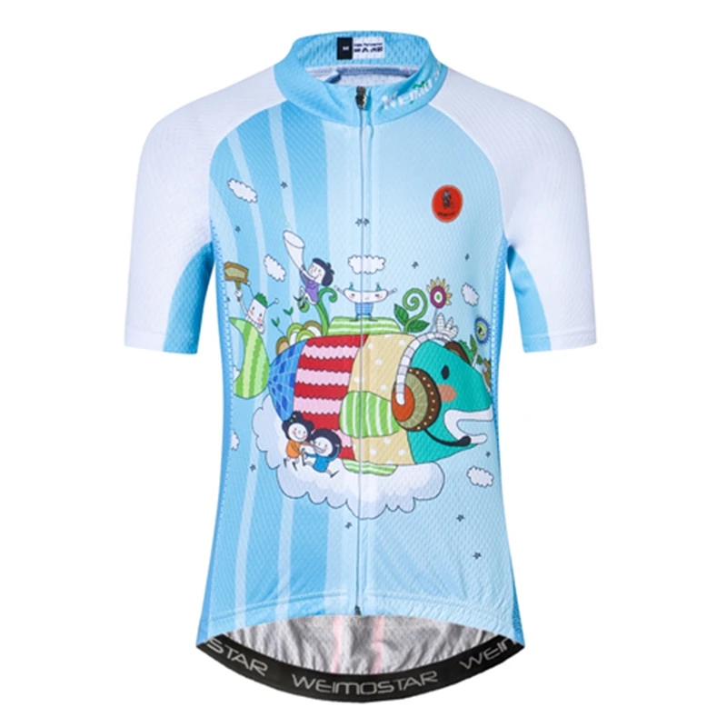 Weimostar детская велосипедная майка с коротким рукавом Ropa Ciclismo одежда для