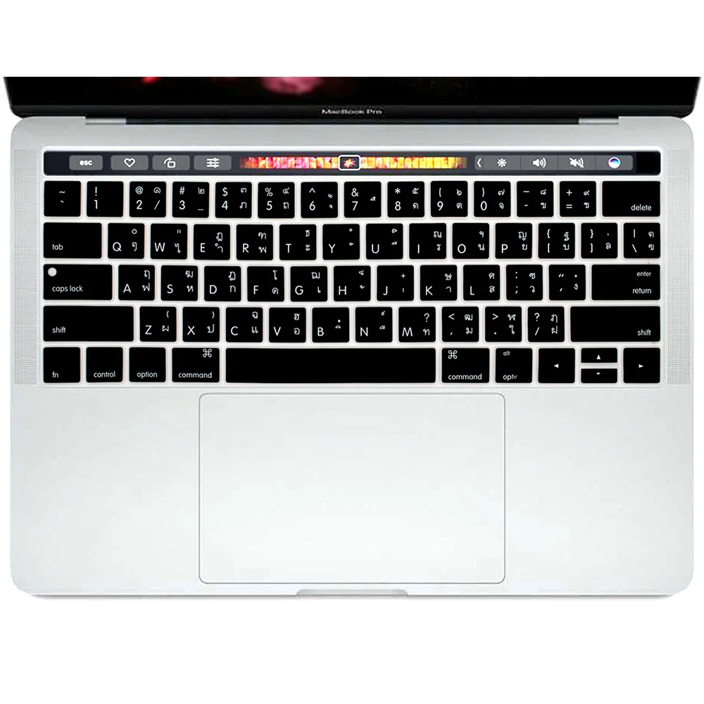 Силиконовый чехол для клавиатуры на тайском языке Защитная пленка Apple Macbook Pro 13 A1706