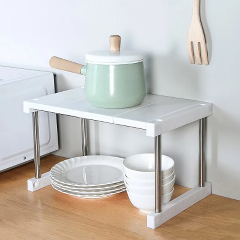 Multi-functional Kitchen Bathroom Storage Organizer Shelf Floor Standing Single Rack Holder Cabinet Counter Space Saving Shelves | Дом и сад