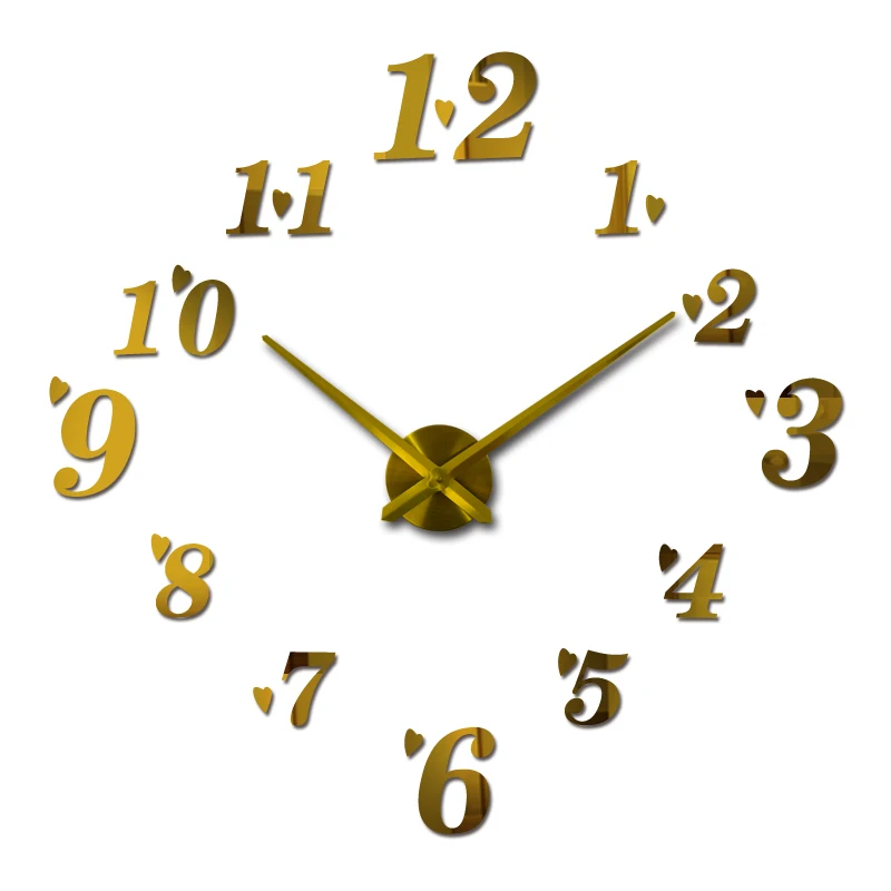 2018 hot sale wall clock diy reloj de pared modern design horloge murale large decorative clocks quartz watch living room brief | Дом и сад