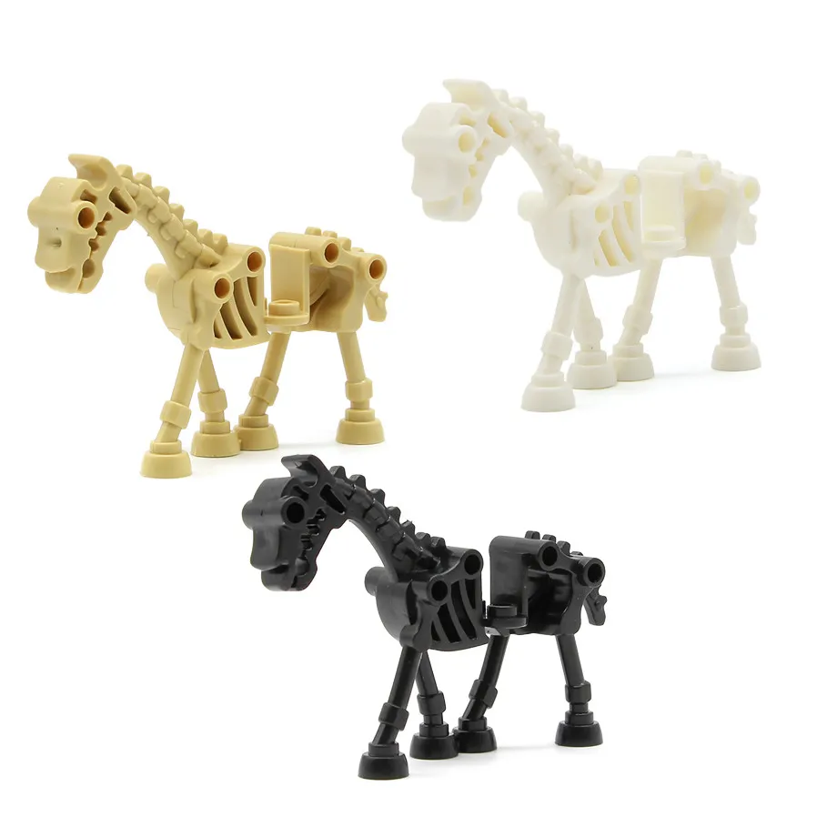 3pcs Одна распродажа, игрушка, животное, Летающий череп, фигурка лошади, игрушка для военных солдат, армейская модель, строительные блоки, наборы, игрушки для детей - Цвет: 3pcs