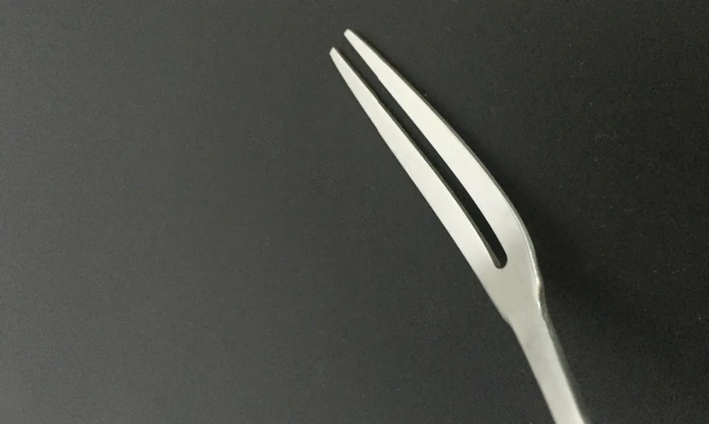 10 шт./лот 13 см Нержавеющая сталь вилки для фруктов Ресторан кафетерий Домашняя