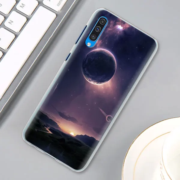 Space Love солнце и луна звезда рисунок чехол КРЫШКА ДЛЯ samsung Galaxy A30 A40 A50 A70 A6 A8 плюс A7 A9 M30 чехол для телефона Coque - Цвет: 02