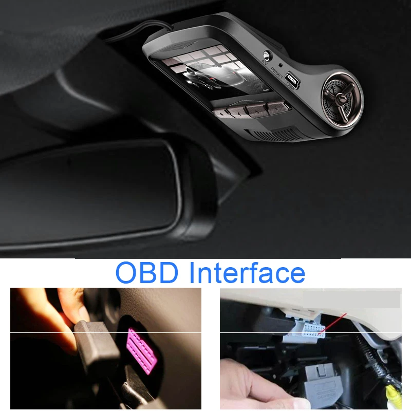 Addkey Автомобильный видеорегистратор Камера FHD 1080 P Новатэк 96658 WiFi App OBD OBD2