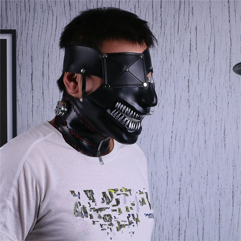 Новейший Moive Токийский Гуль 2 Kaneki маски Кена ПВХ маска крутая молния Регулируемая косплей маски вечеринка Хэллоуин Реквизит Высокое качество